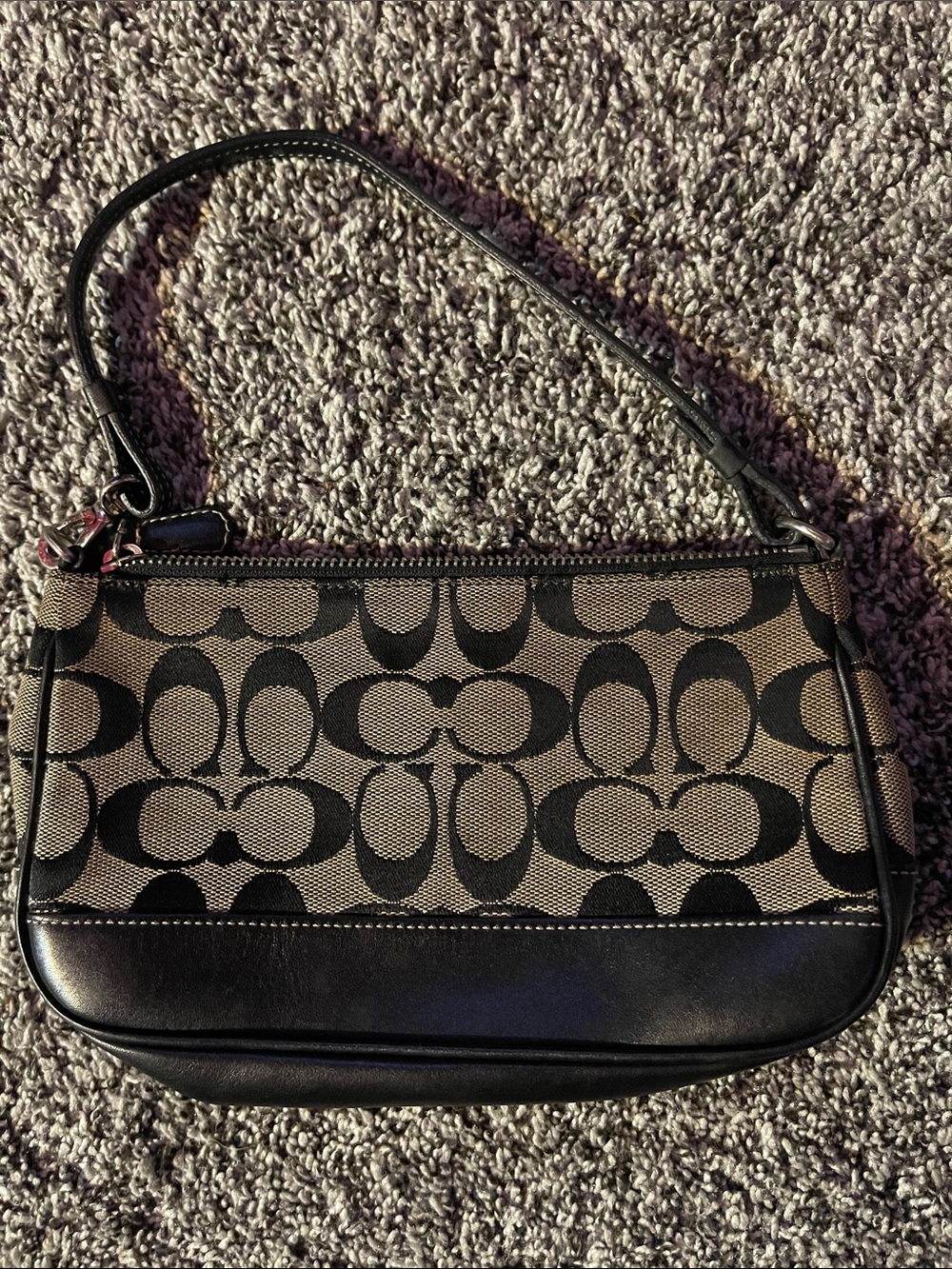 Vintage Y2K Coach Signature Demi Pouch Shoulder Bag #6094